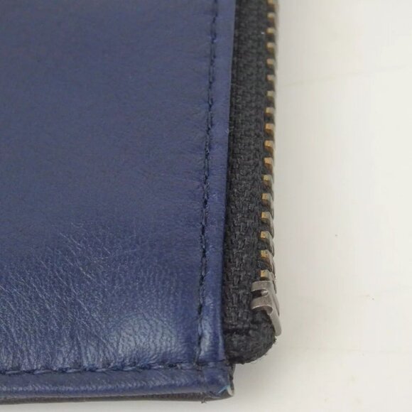 Authentic LANVIN en Bleu Shoulder Mini Pouch leather [Used] - Picture 8 of 12